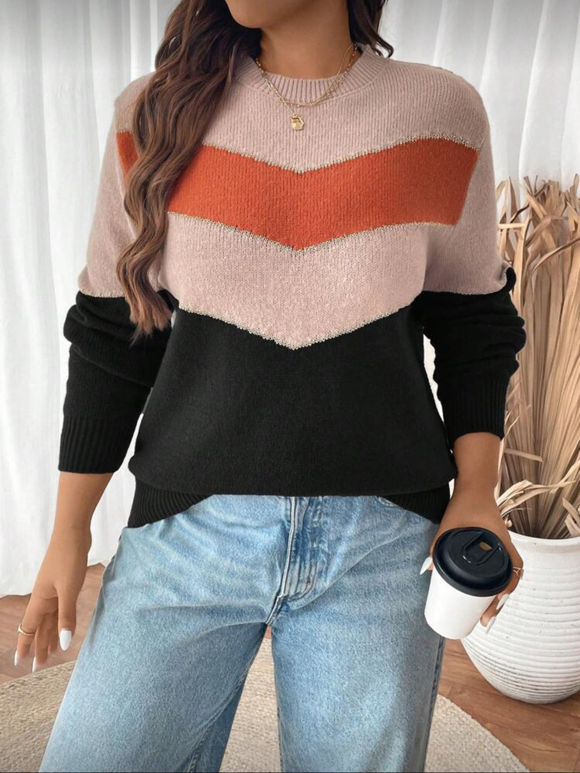 Chevron Glow Sweater