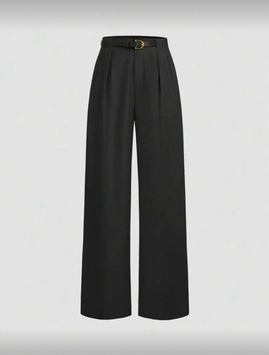 Formal pants with belt
