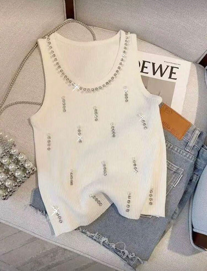 Top with Diamond Decore