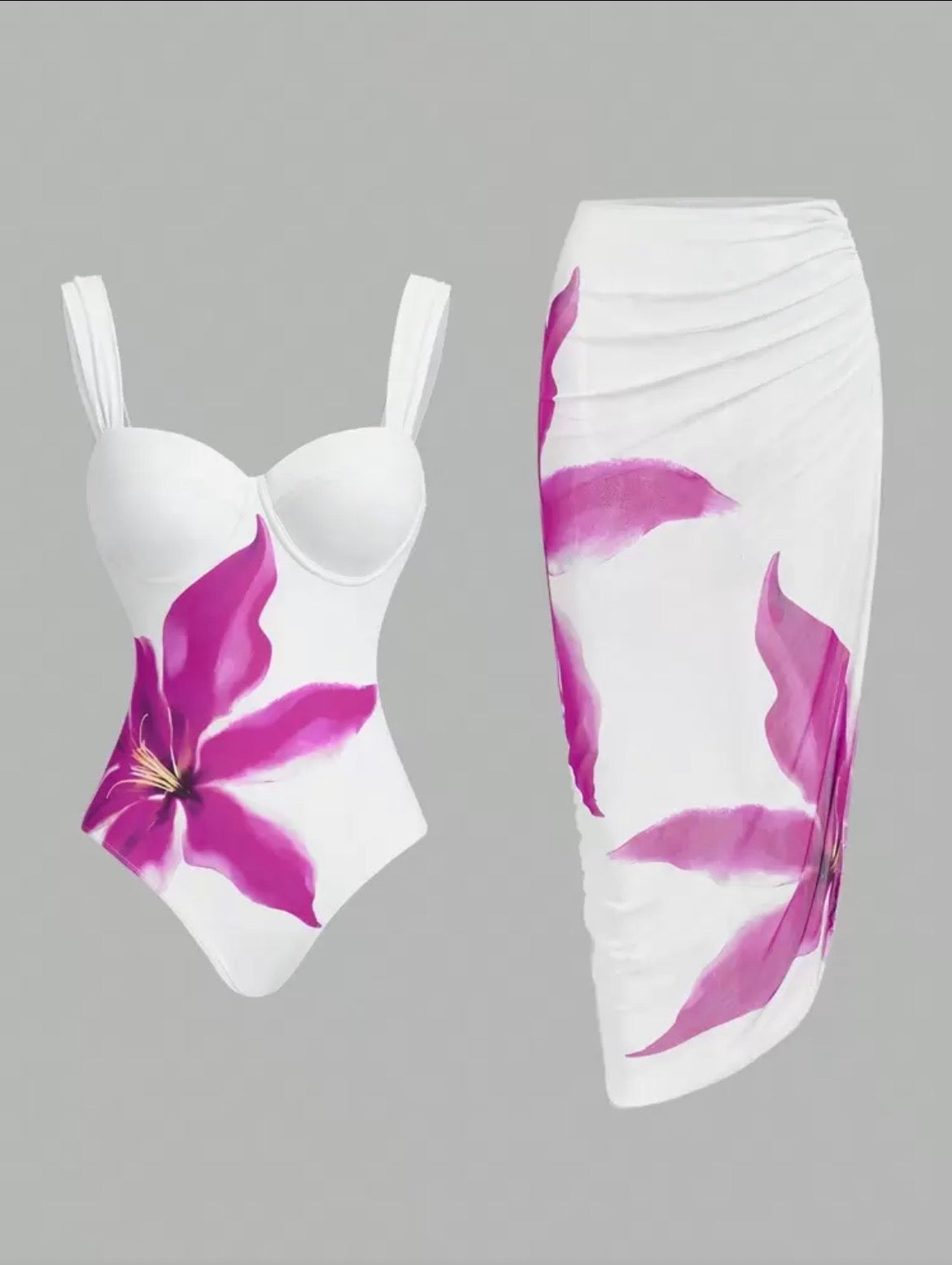 Swimsuit with coverup