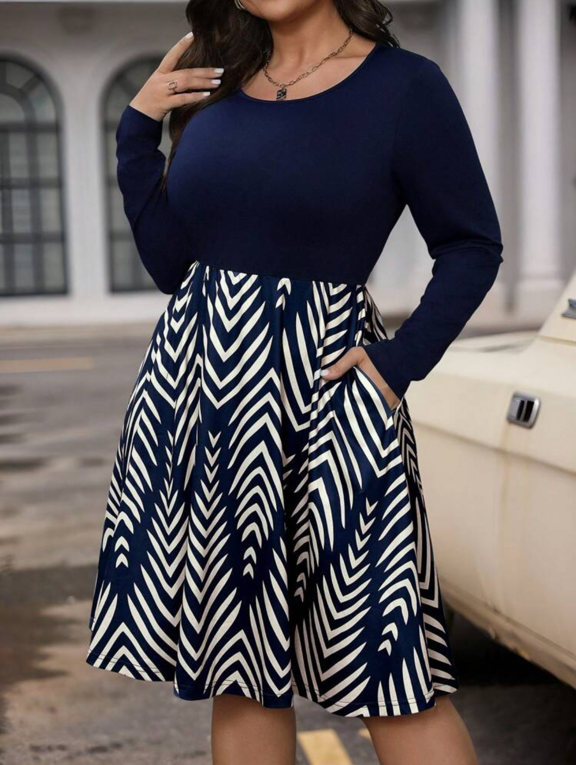 Plus size short dress