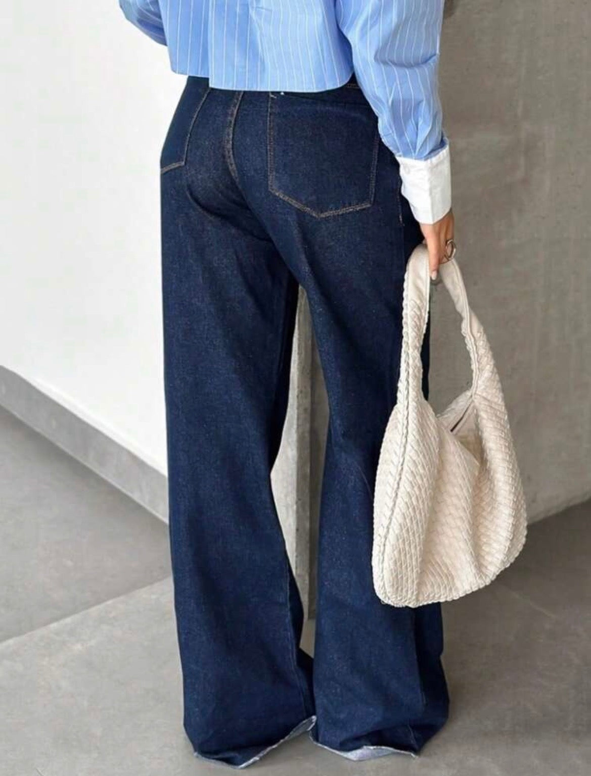 New Ankle Length Elastic Women's Flared Jeans