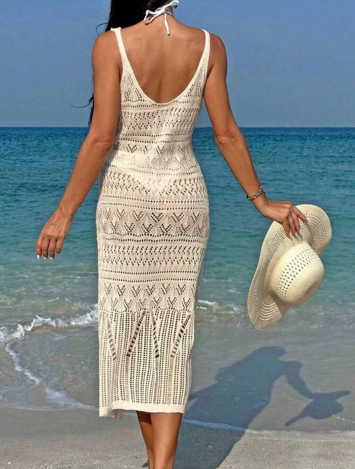 Hollow Out Cami Cover-Up Dress