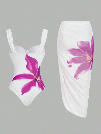 Swimsuit with coverup