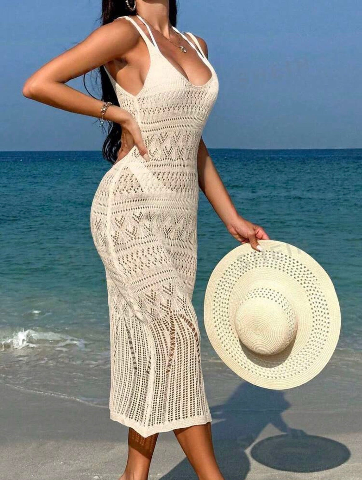 Hollow Out Cami Cover-Up Dress