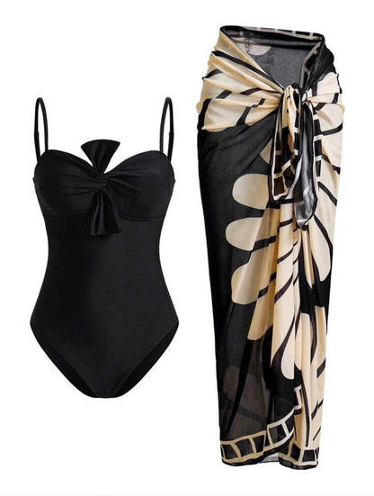 Swimsuit with coverup