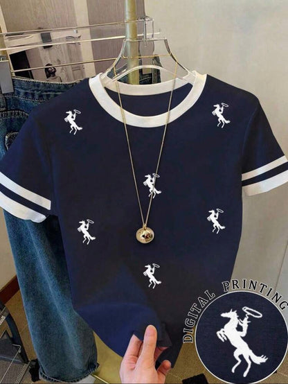 Dark blue shirt