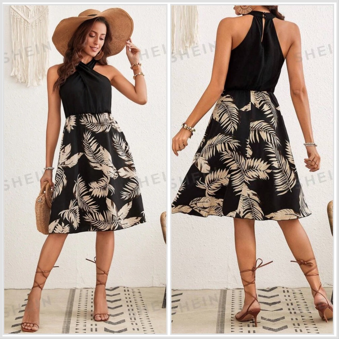 Multi color short dress