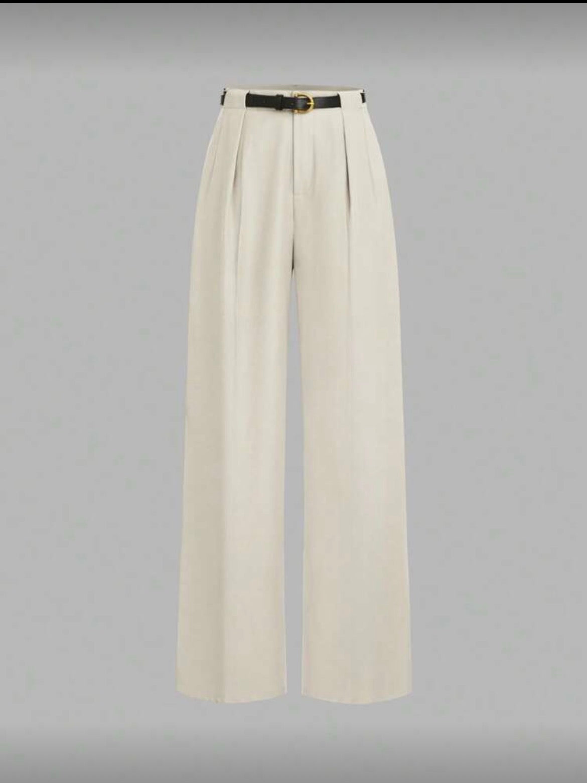 Formal pants with belt
