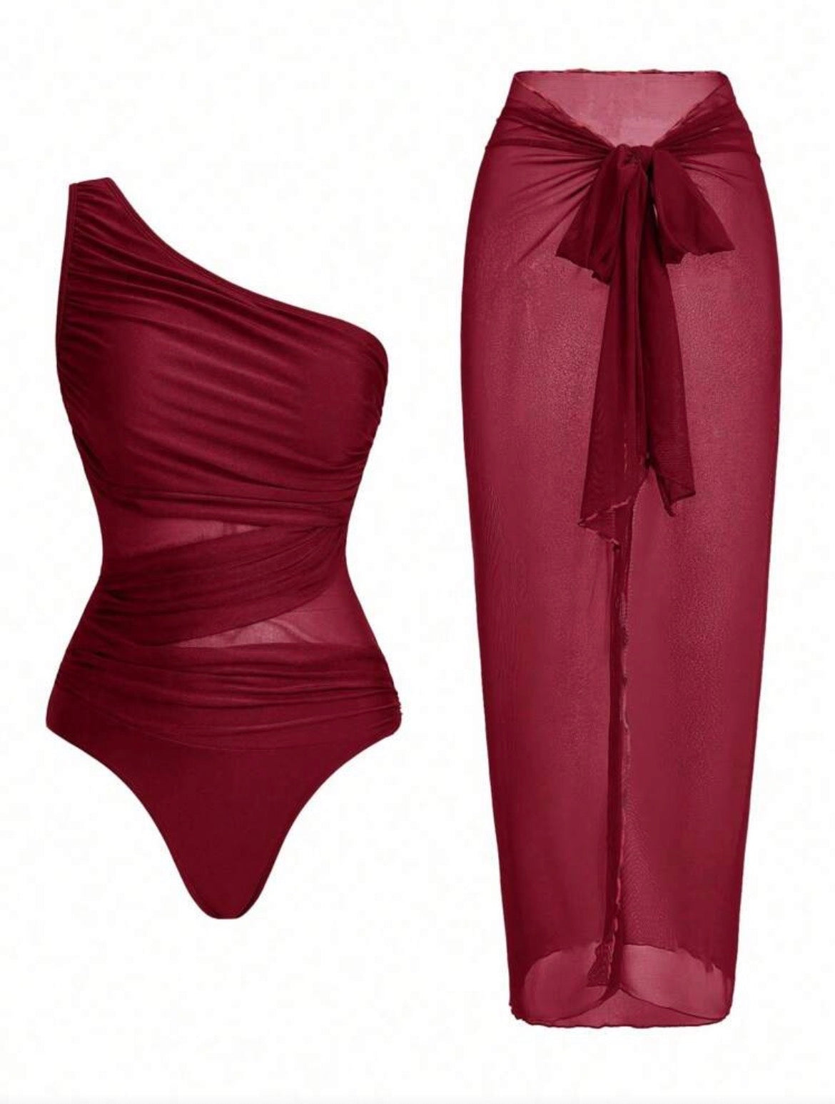 Swimsuit with coverup