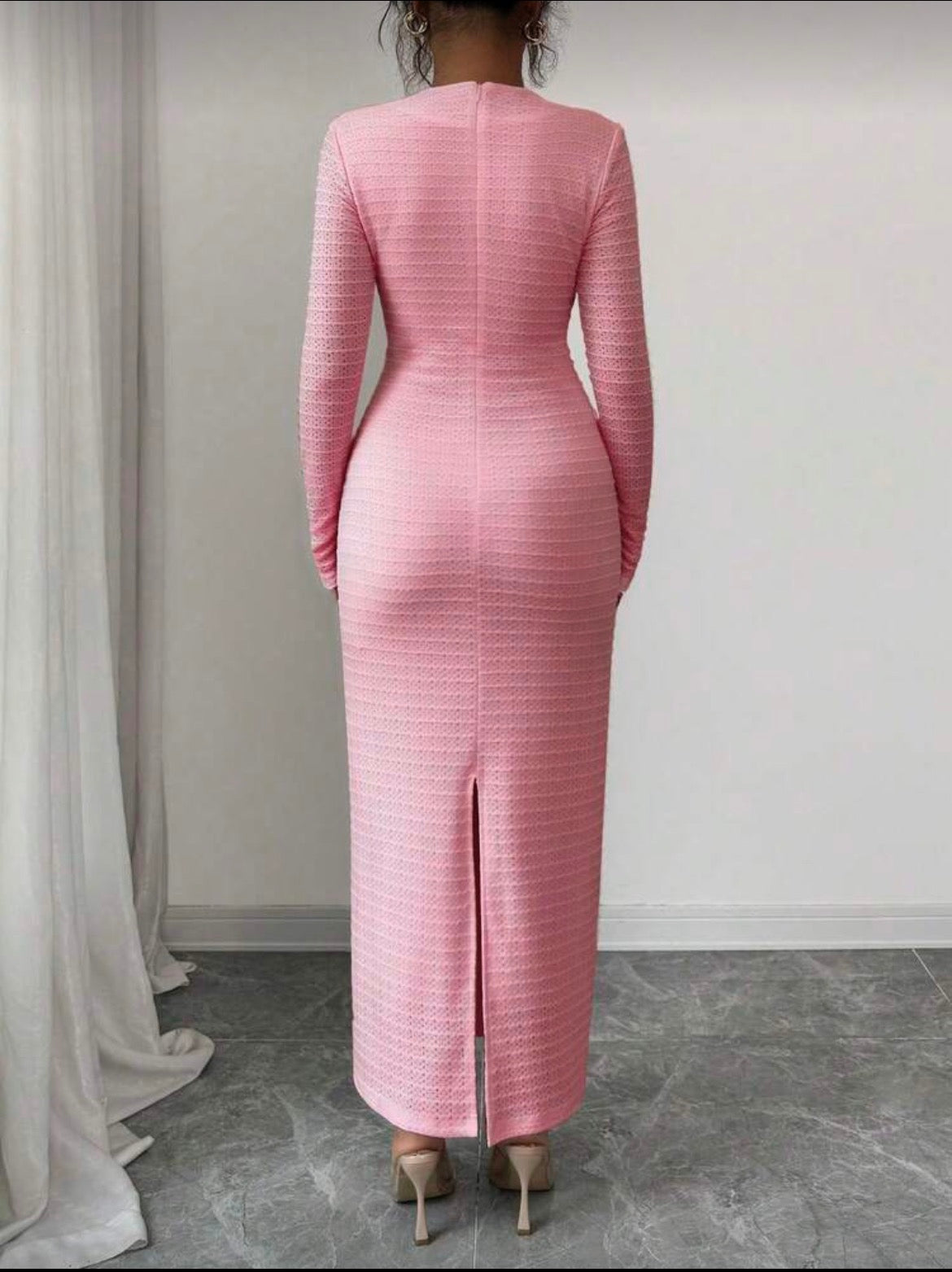 Plain knitted fabric Dress
