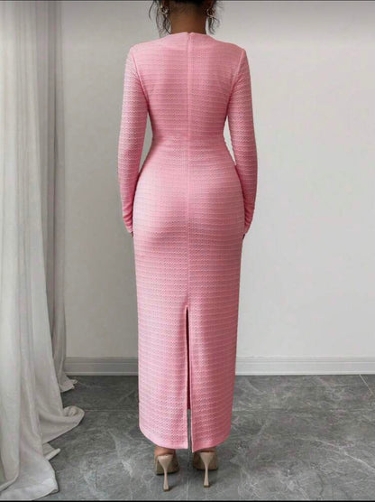 Plain knitted fabric Dress