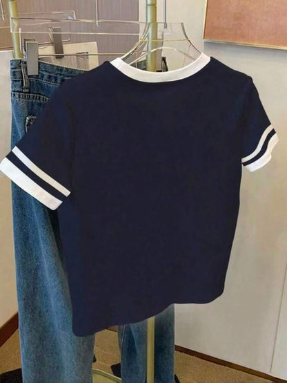 Dark blue shirt