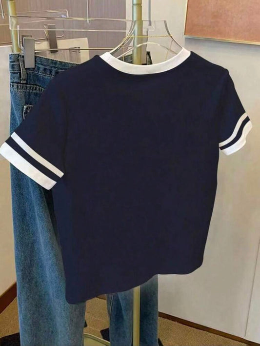 Dark blue shirt