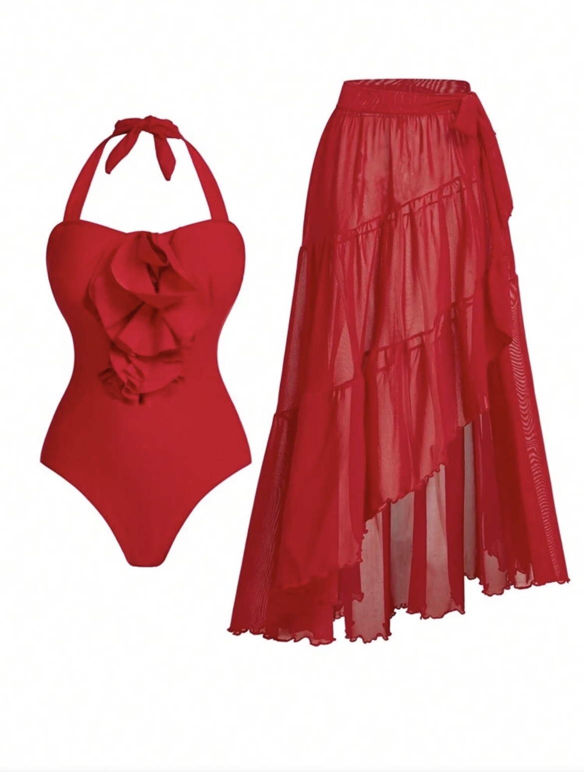 Swimsuit with skirt