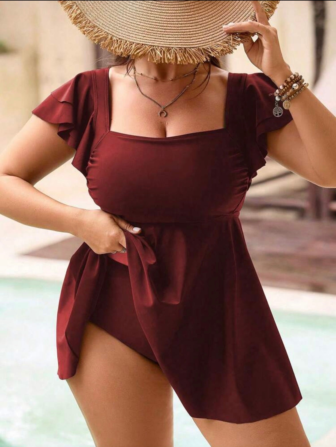 Plus size swimsuit Dress