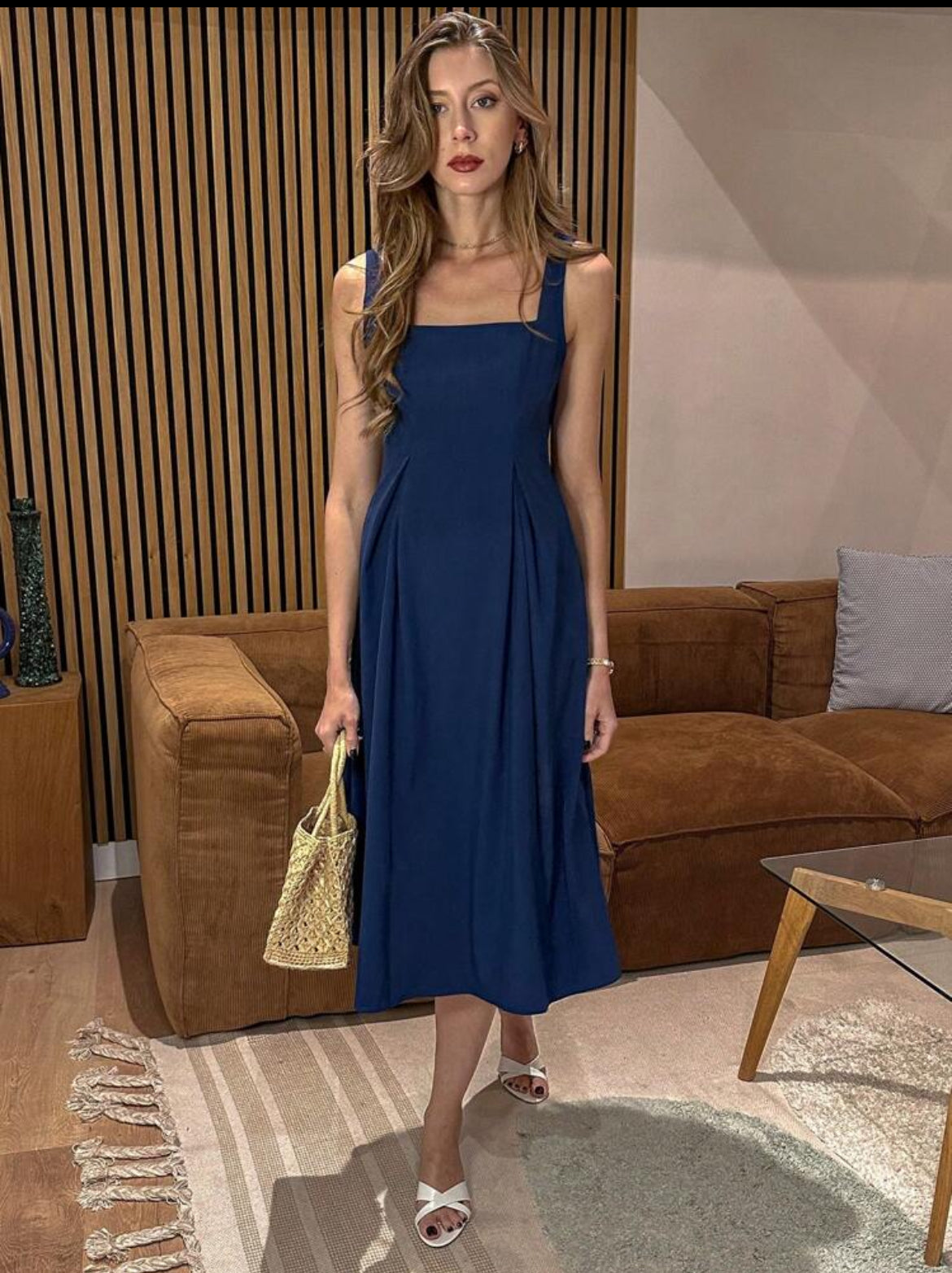 Dark blue dress