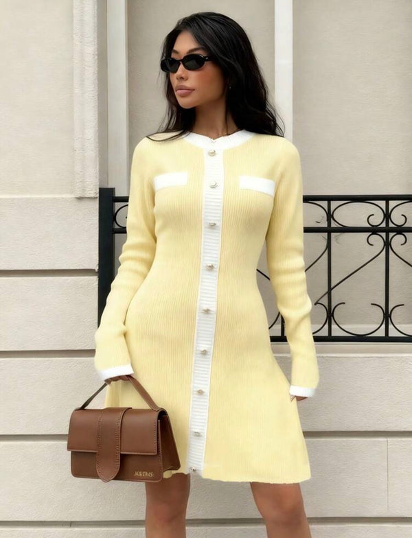 Butter Chic Button Dress