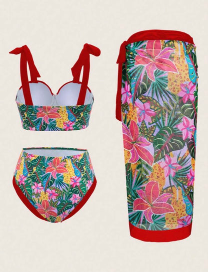 Bikini with coverup