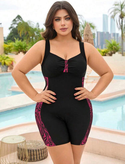 One piece plus size swimsuit