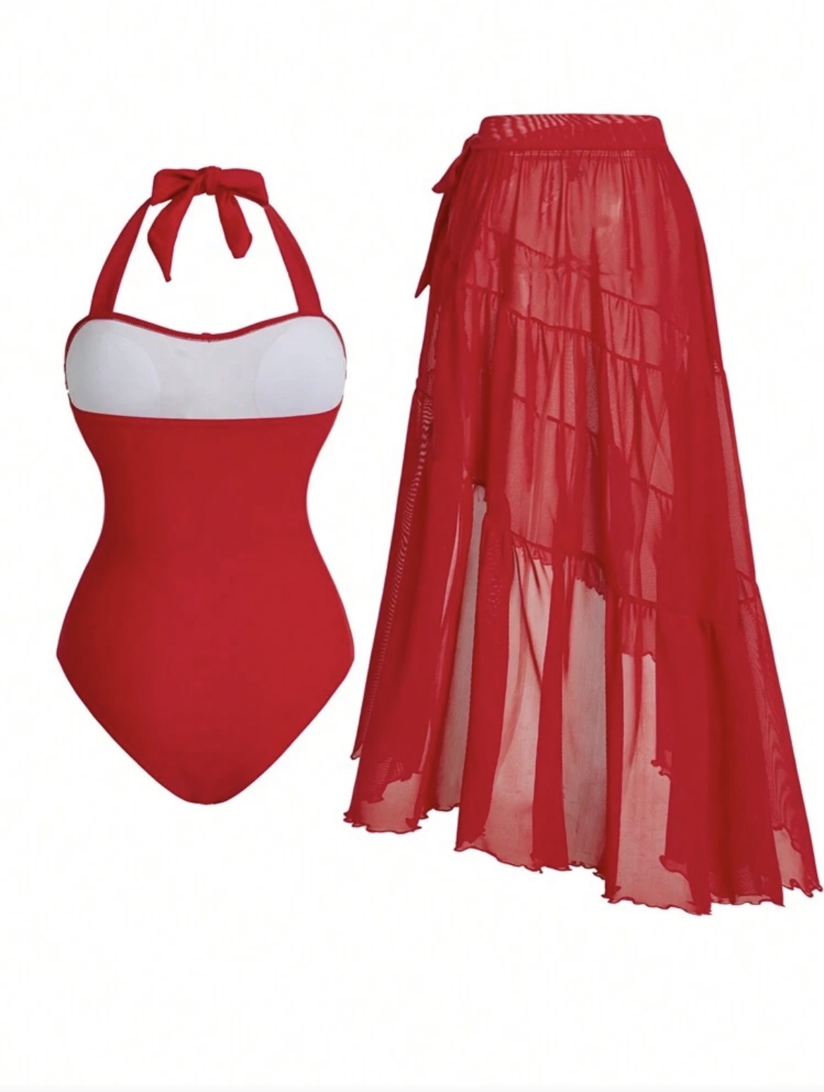 Swimsuit with skirt